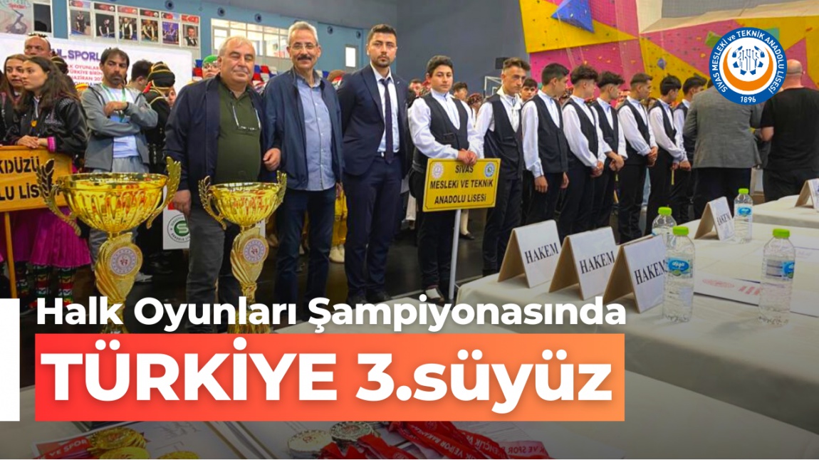 Halk Oyunları Şampiyonasında Türkiye 3.süyüz
