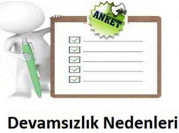 Devamsızlık Nedenleri Anketi -2