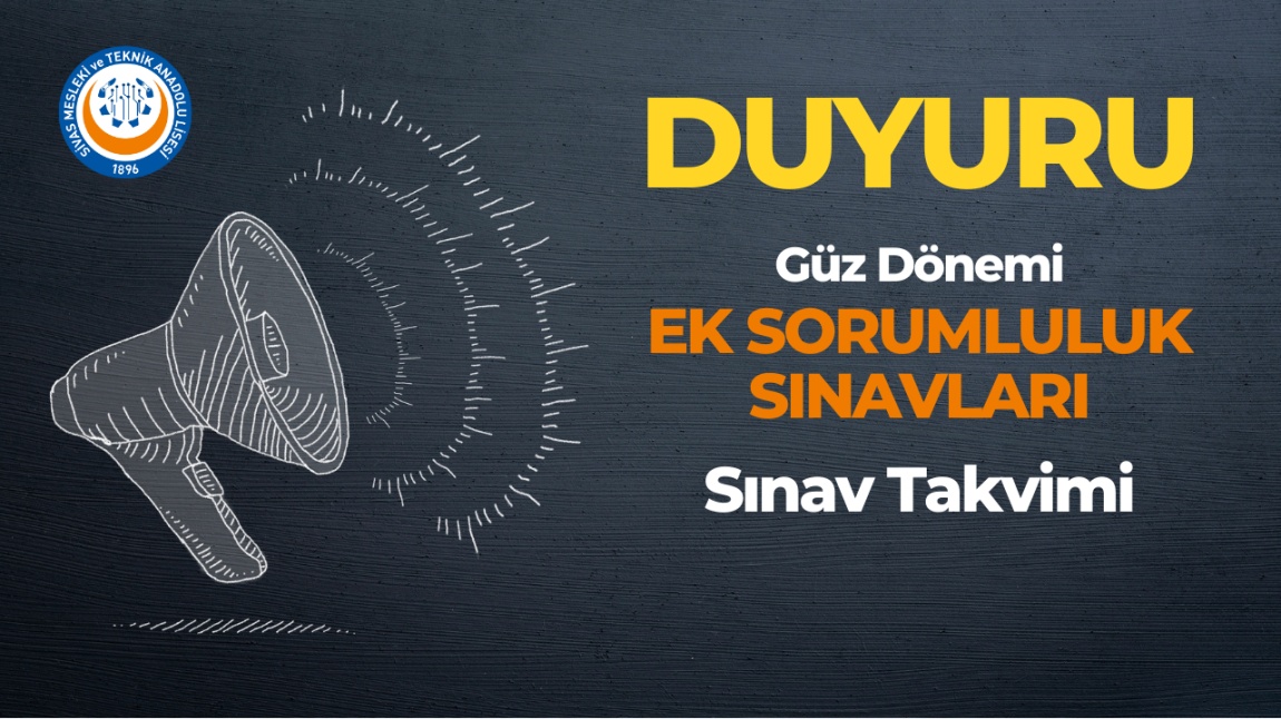 Ek Sorumluluk Sınavları Sınav Takvimi